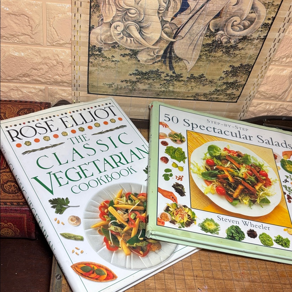 Classic Vegetarian Cookbook Rose Elliot and Step-By-Step 50 Spectacular Salads